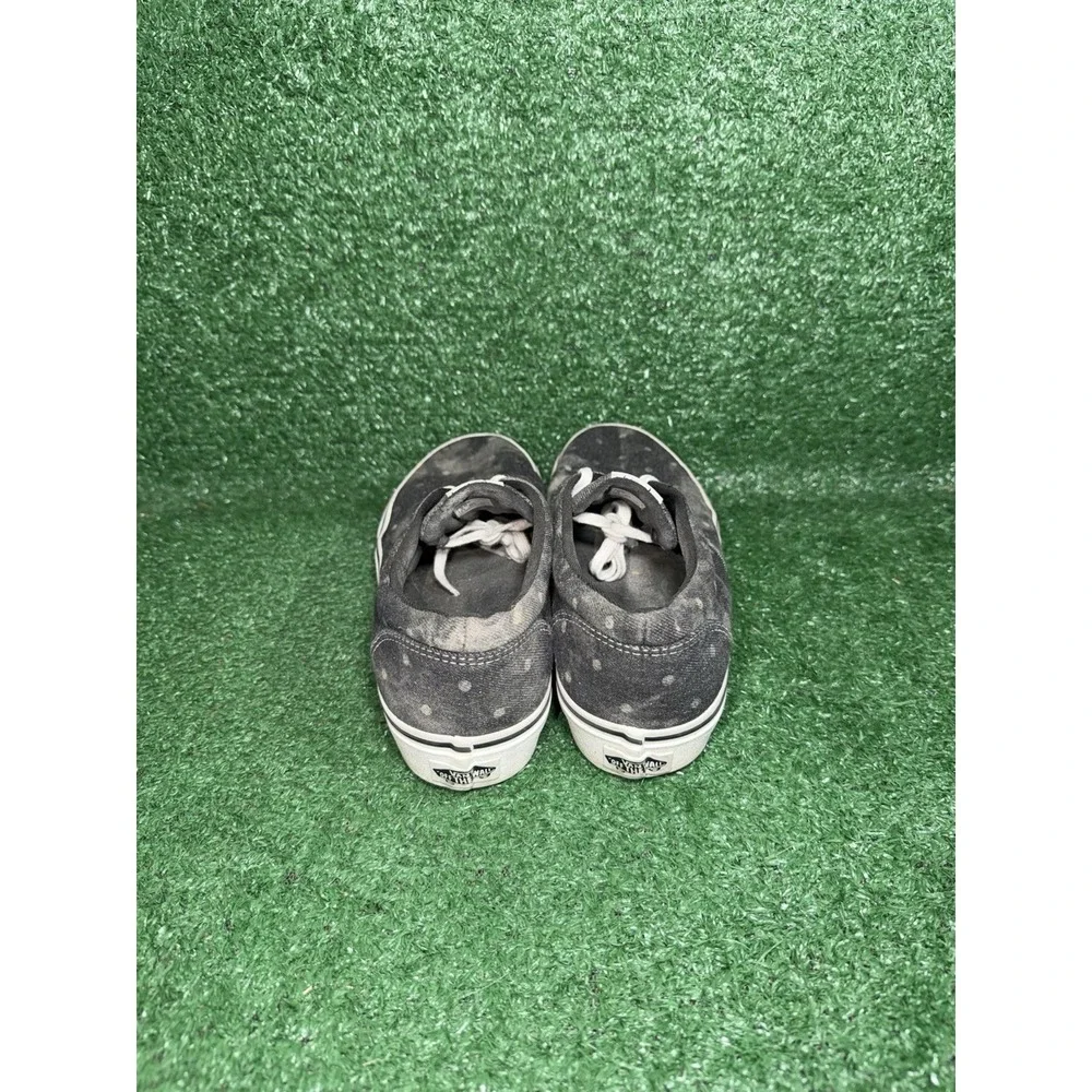Vans Old Skool Stackform Womens Size 9 Grey Denim Dotted Platform Shoes Sneakers